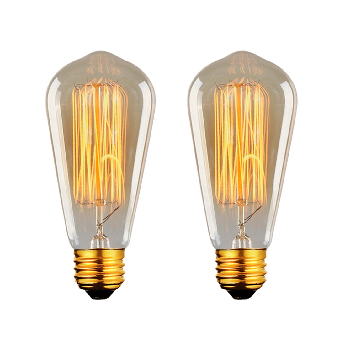 Kit 2 Lâmpadas Retro Vintage St64 Filamento Carbono 220v