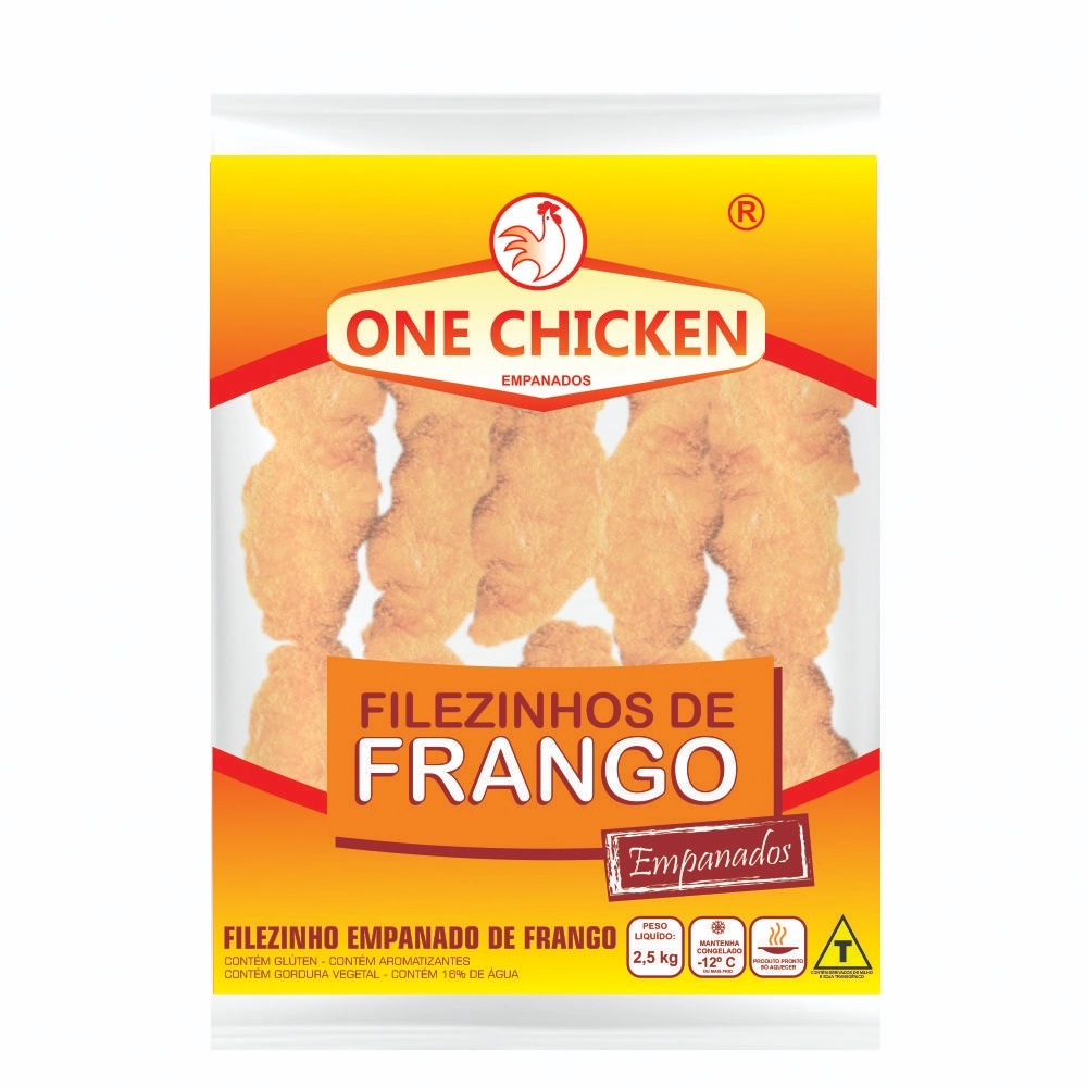 Filezinho De Frango Empanado One Chicken 2,5kg