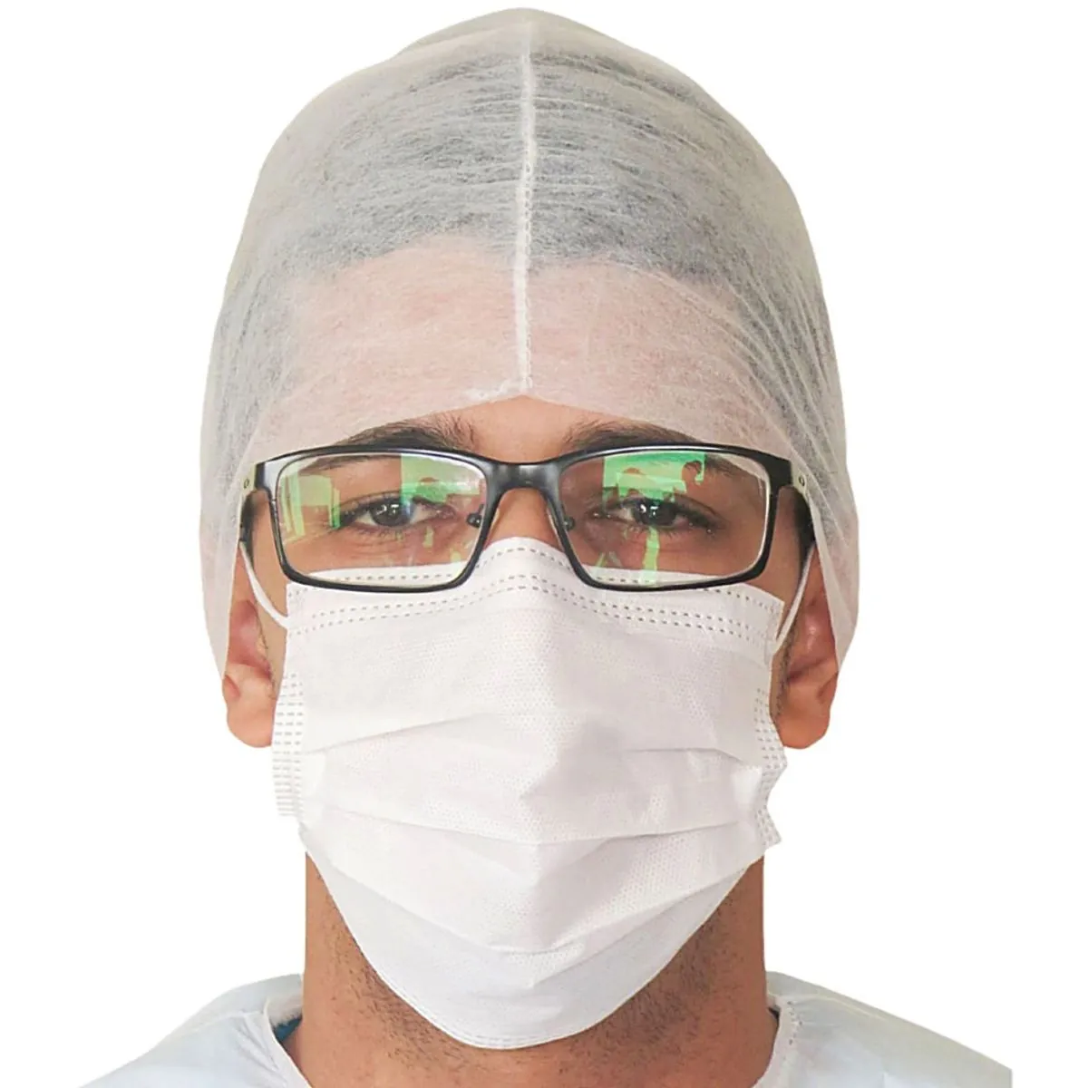 Gorro Descartável em TNT Dejamaro - Gramatura 20 - Branco