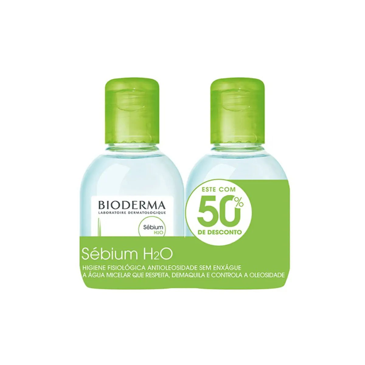 Kit Água Micelar Dermatológica Sébium H2O com 100 ml + 100 ml