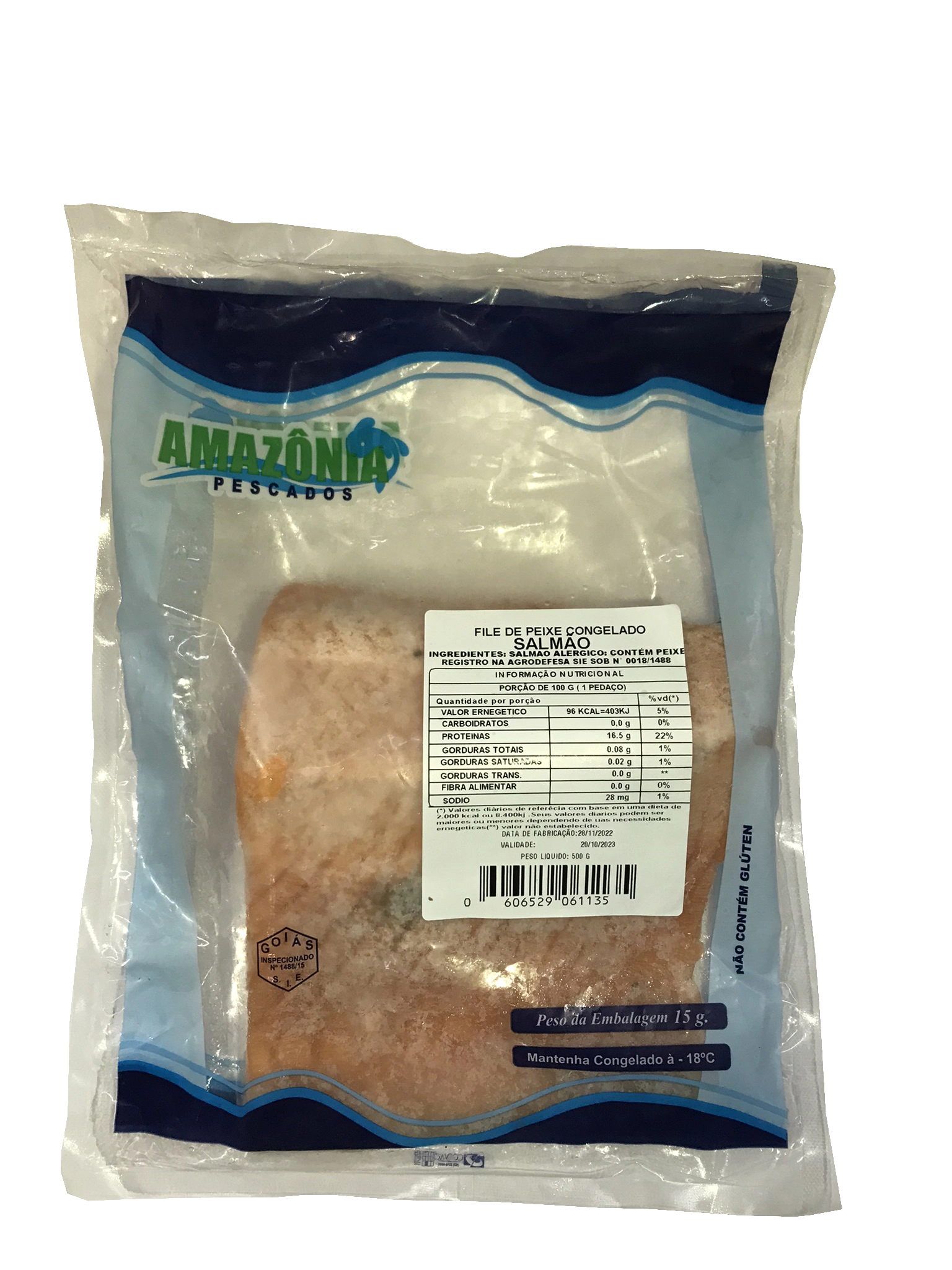 Peixe Amazonia Pesc File Salmao 500g