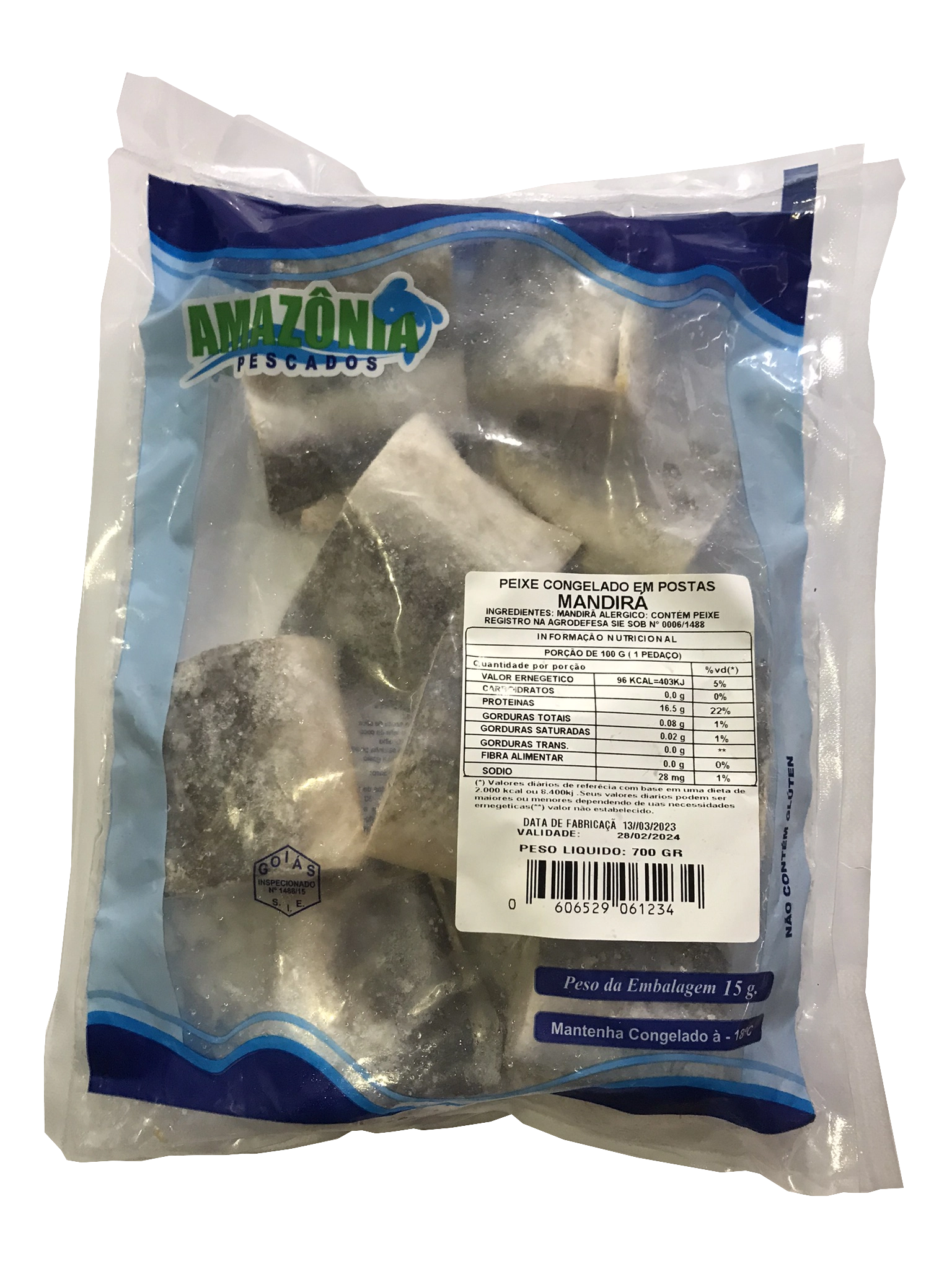 Peixe Amazonia Pesc Mandira 700g Posta