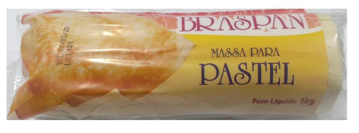 Massa Pastel Rolo Braspan 1kg