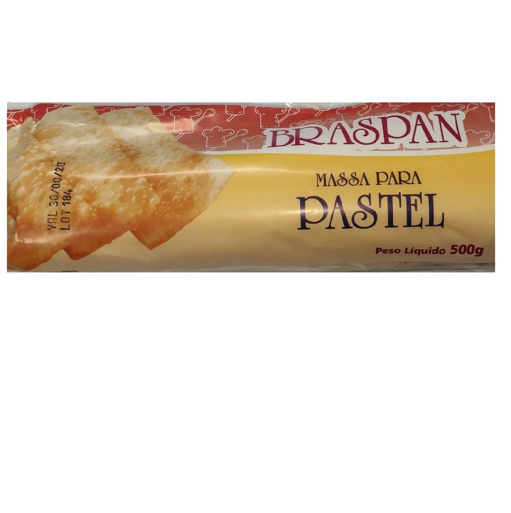 Massa Pastel Rolo Braspan 500g