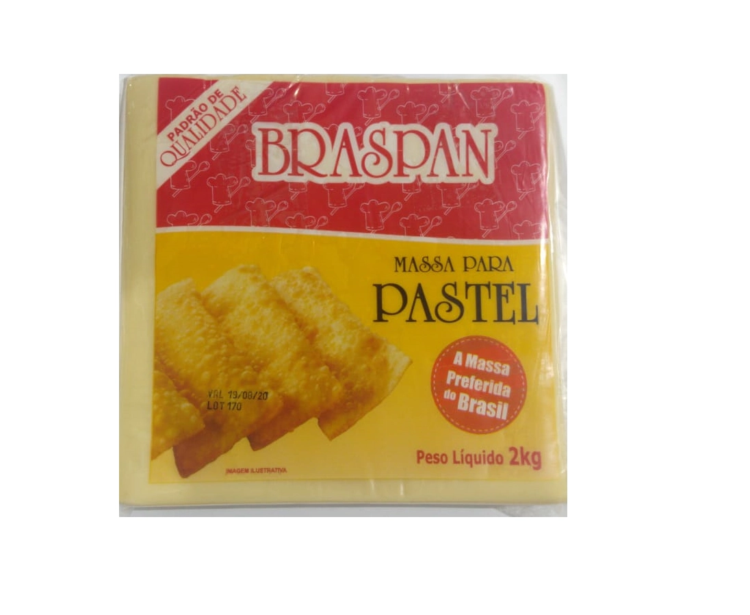 Massa Pastel Braspan Cortada 21x21 2kg