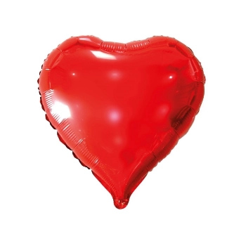 Balao Metal C25 Cm Coracao Vermelho Cod C10vm