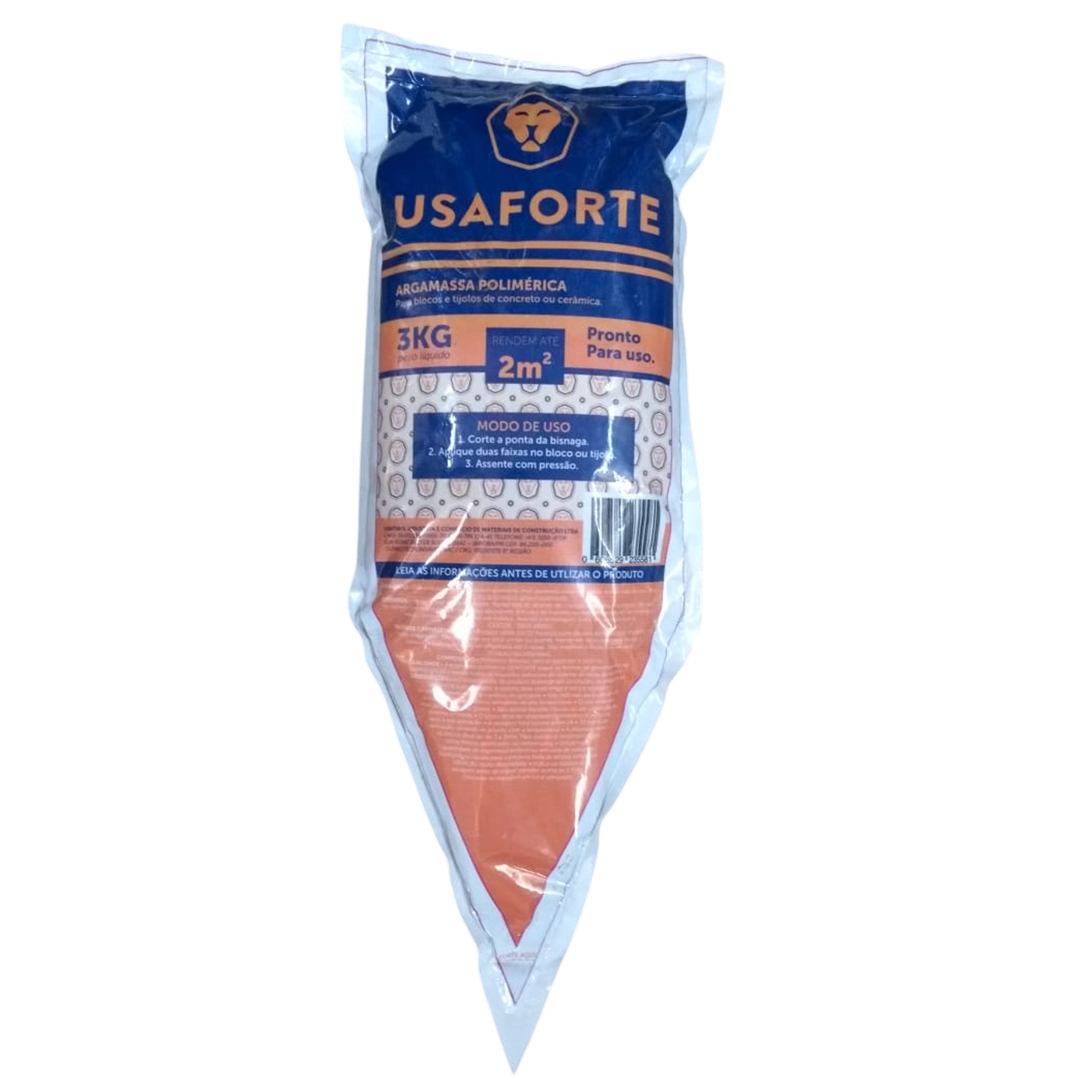 Argamassa Polimérica Interno e Externo 3kg Cinza Usaforte