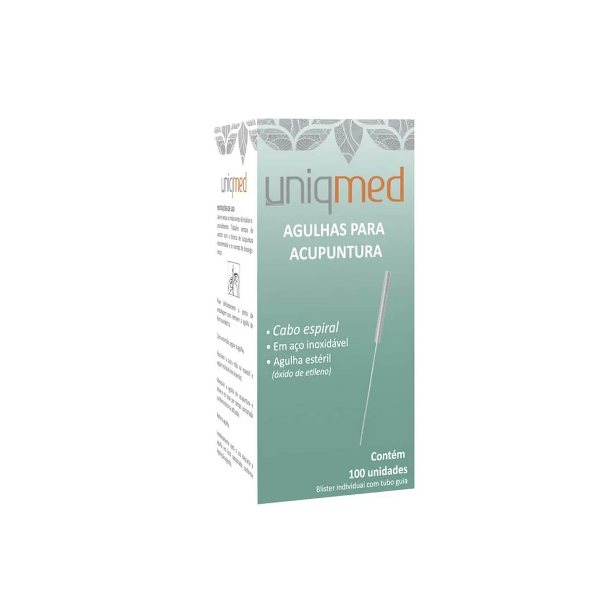 Agulha para Acupuntura 0,25x40mm - Caixa 100 unidades - UniqMed