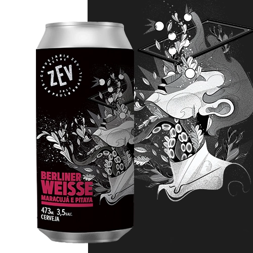 Cerveja Zev 473ml Berliner Weisse Mar.pitaya