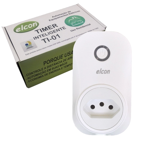 Automatizador de casa Tomada Elcon Alexa Google Assistent TI-01