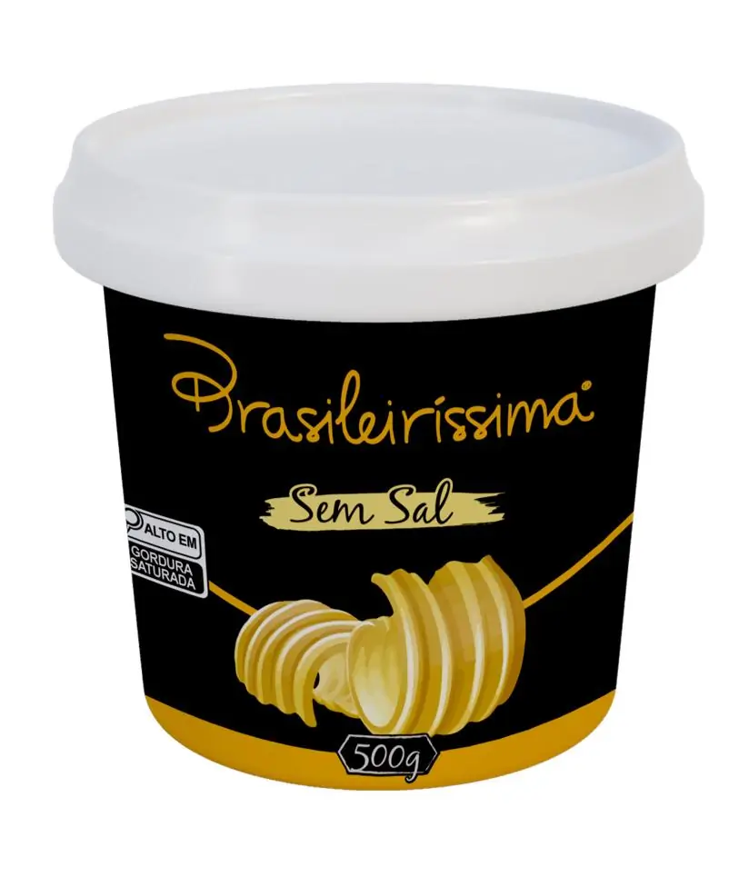Manteiga Brasileirissima 500g S.sal