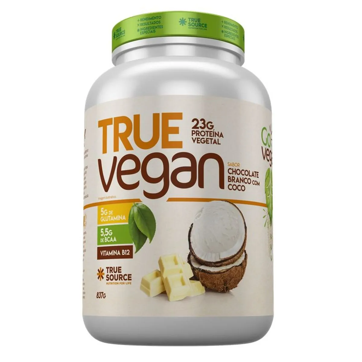 Vegan Chocolate Branco com Coco True Source 837g