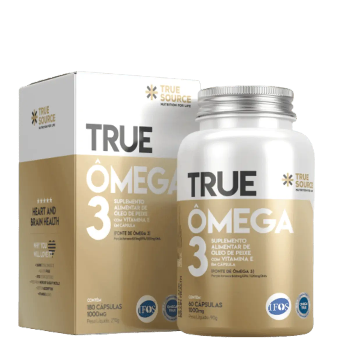 Longevidade E Prevencao True Omega 3 1000mg C/ 60caps True Source