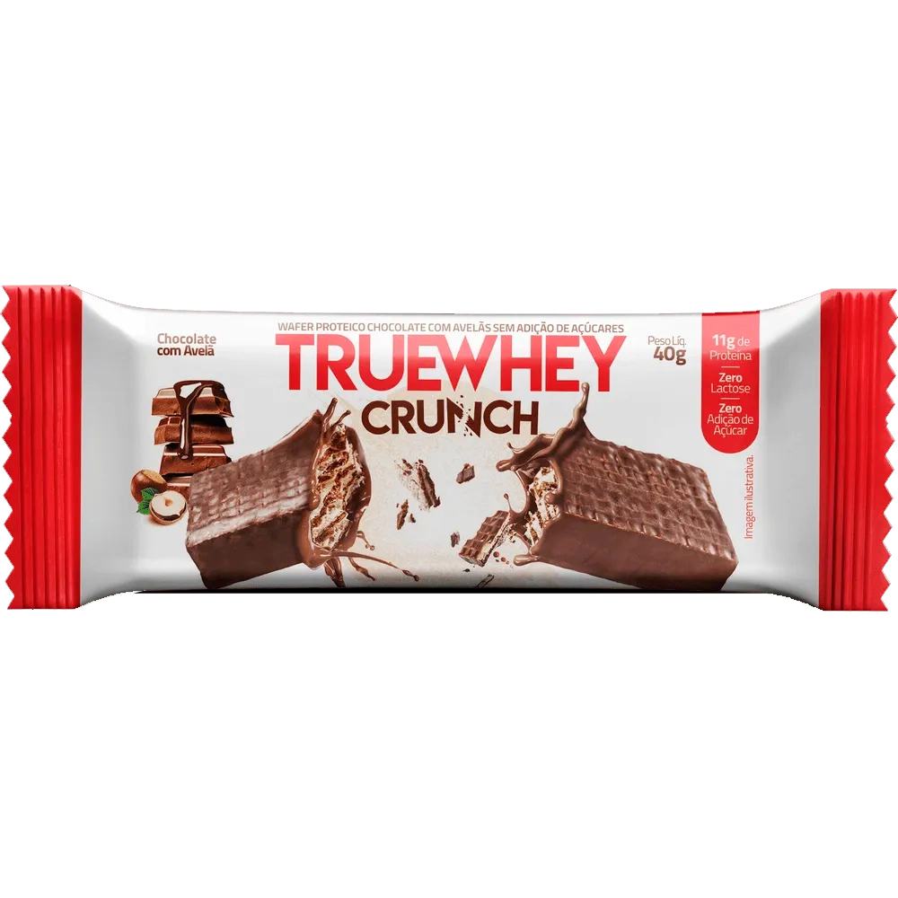 Wafer Whey Crunch Choc C/avela True 40g