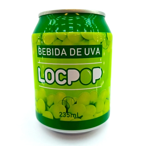 Bebida Adoçada Uva Locpop Lata 235ml