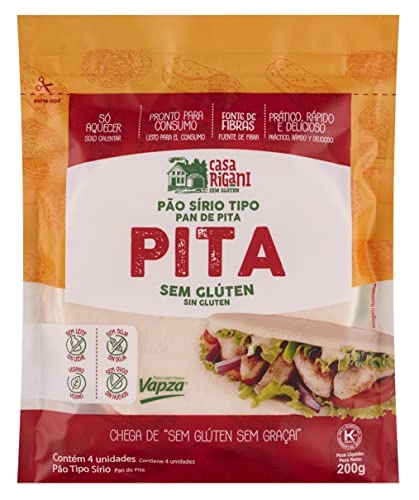 Pao Sirio Pita Casa Rigani 210g S/gluten