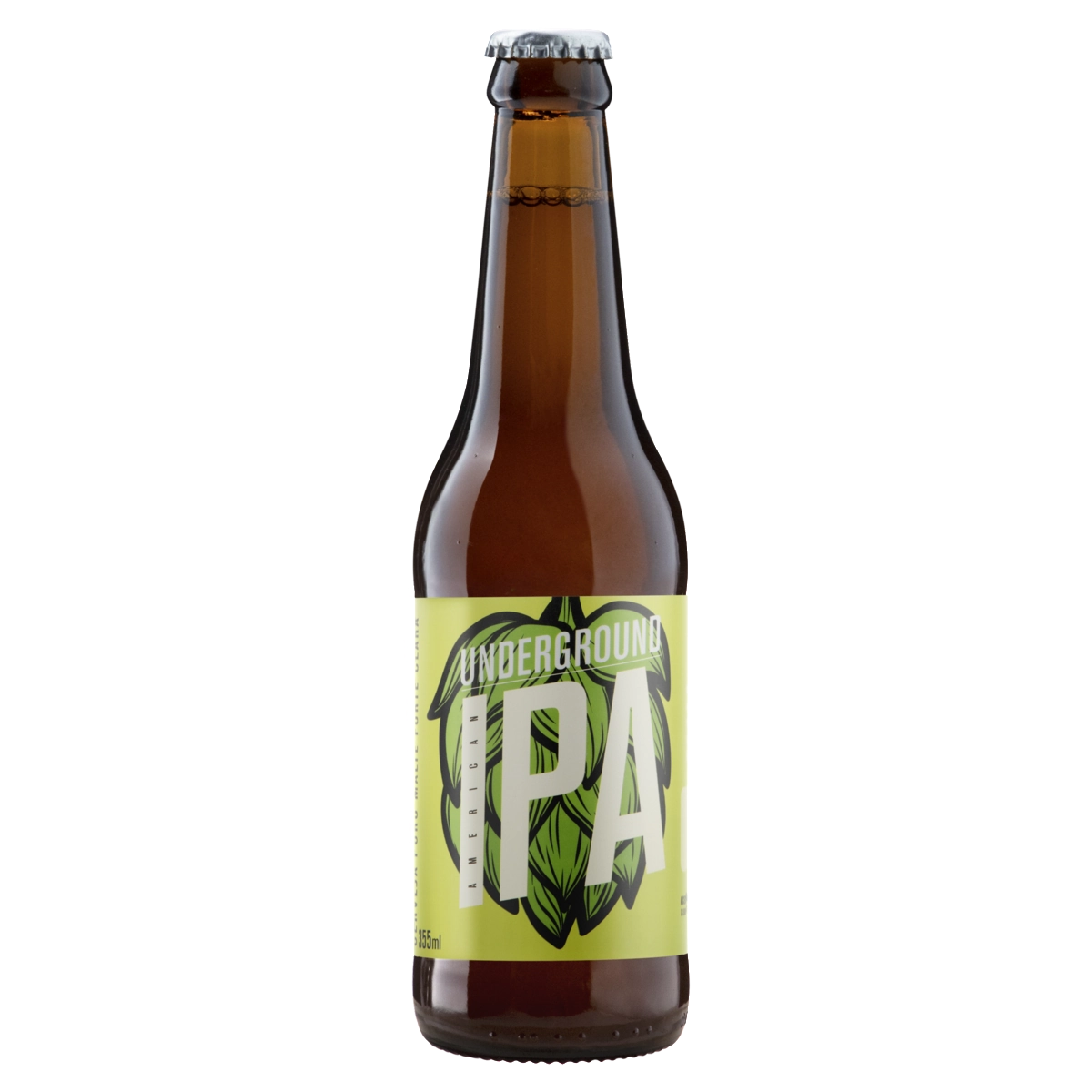 Cerveja American Ipa Puro Malte Underground Clube Do Malte Garrafa 355ml