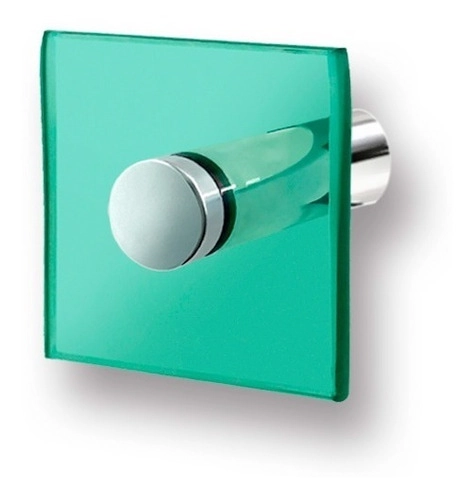 Cabide P/ Banheiro 8x8cm - 8mm - Verde