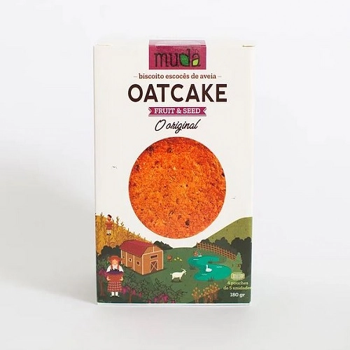 Biscoito Escoces Aveia E Fruit E Seeds Muda 180g