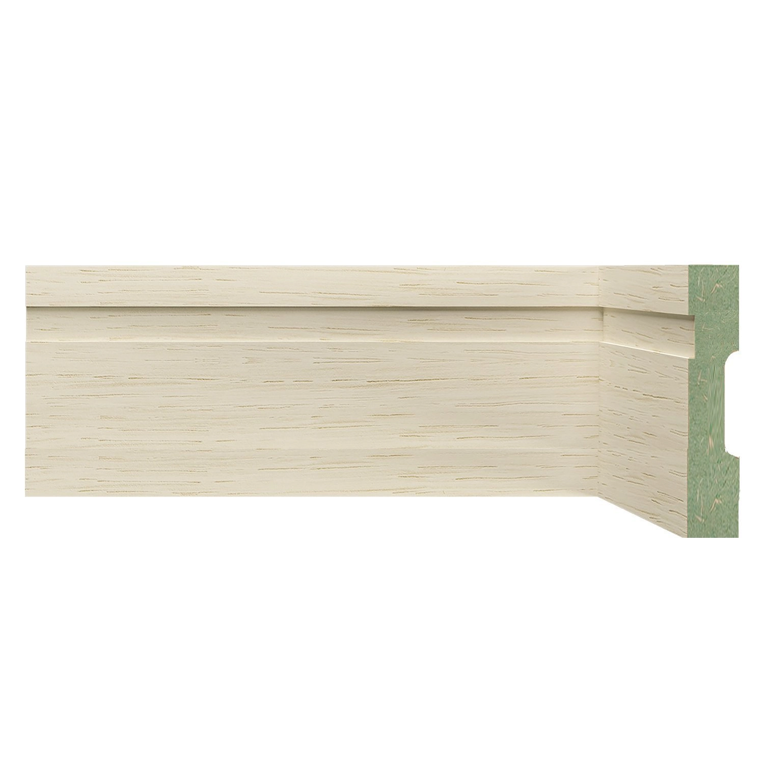 Rodapé De Mdf Frisado De 10cmx2,40m Rende 2,4 Metros 1002 Decapê Provence Frisado