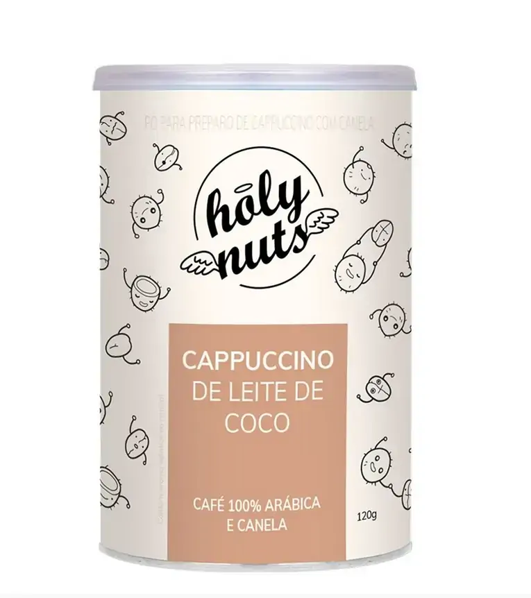 Cappuccino Holy Nuts Leite De Coco 100 Ar?bica E Canela Sem Lactose, Sem Adi??o De A??cares 120g