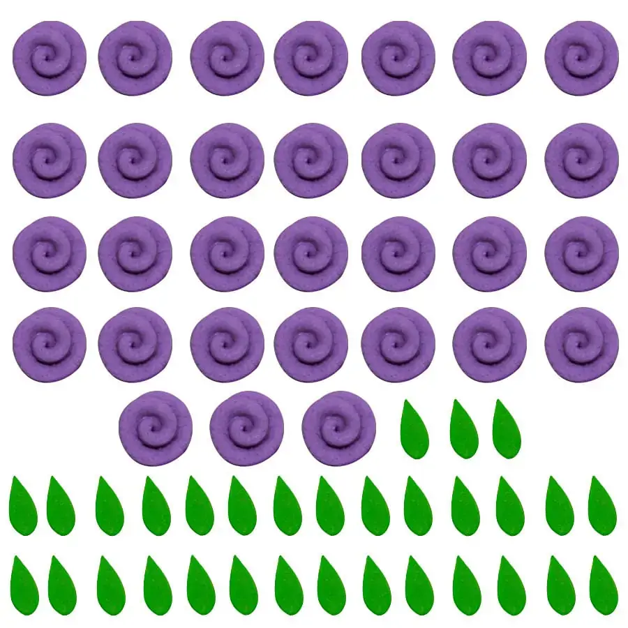 Conf Acucar Rosas Mini Lilas D09 Abelha Conf