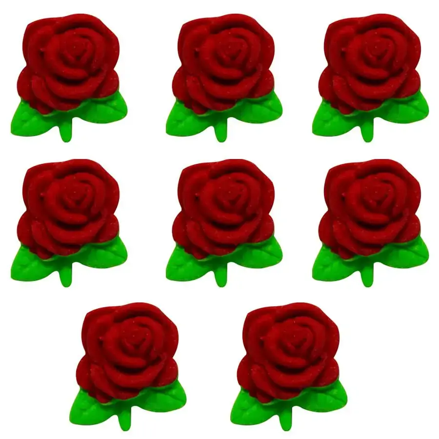 Conf Acucar Rosas Peq Verm D10 Abelha Conf