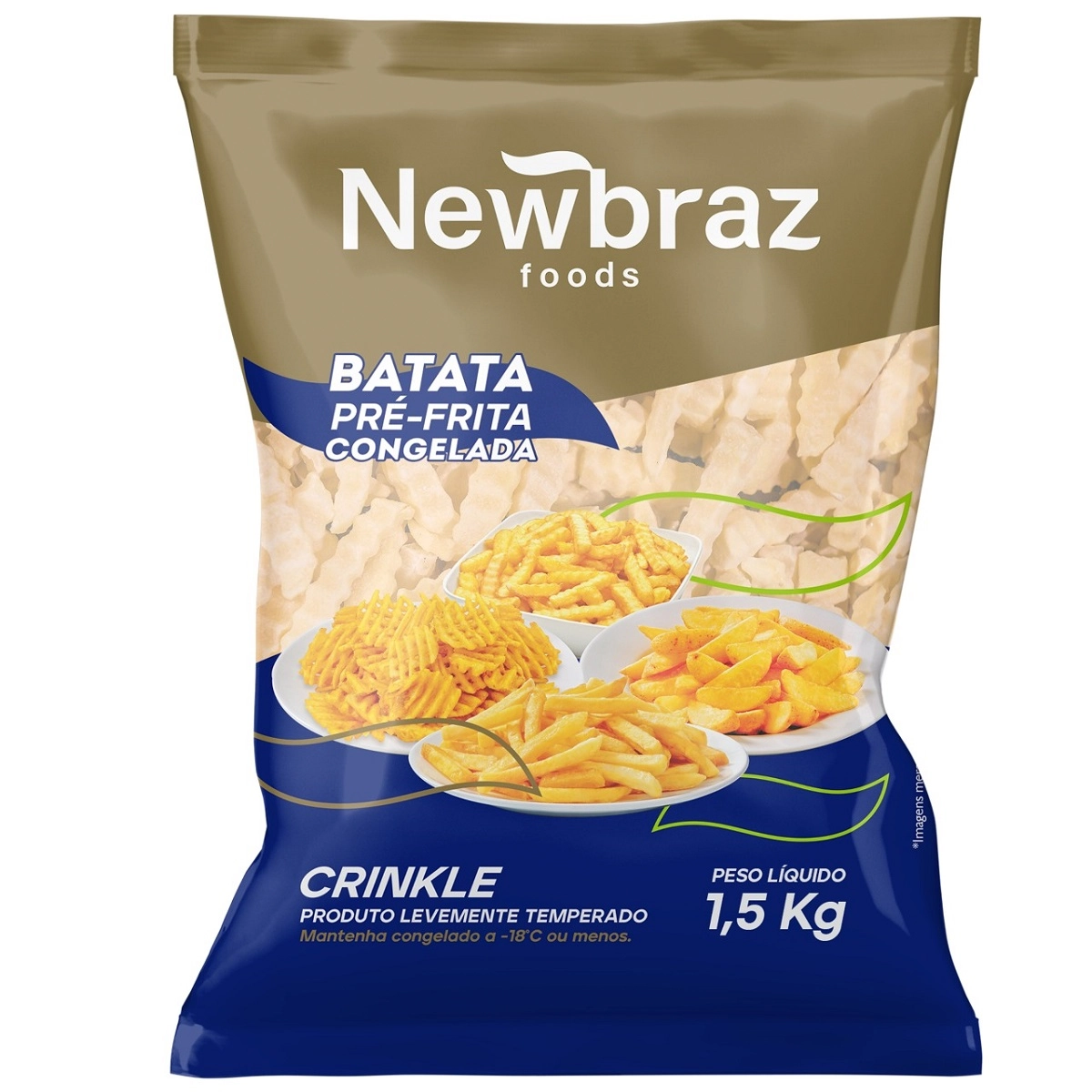 Batata Crinkle Newbraz 1,5kg