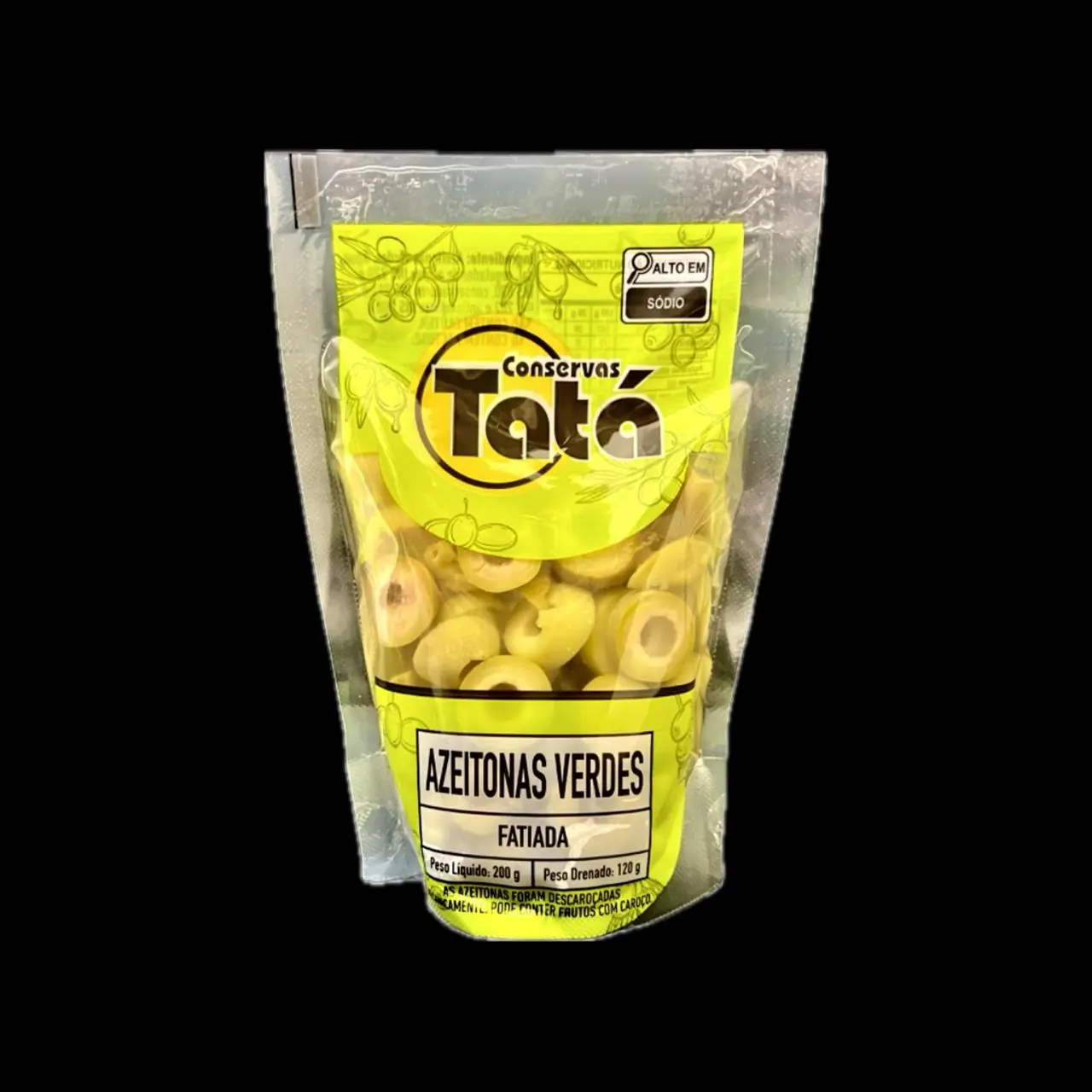 Azeitonas Verdes Tata 120g Fatiada Sache