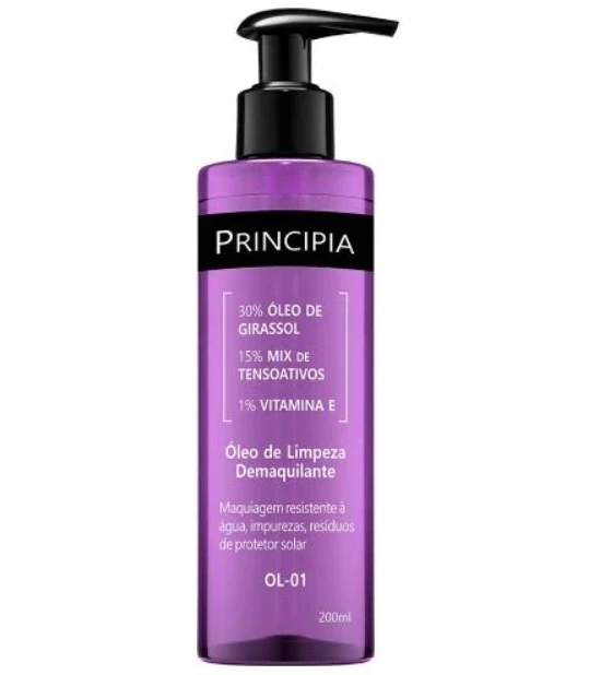 Oleo De Limpeza Demaquilante 30 Oleo De Girassol 15 Mix De Tensoativos 1 Vitamina E Principia Skinca