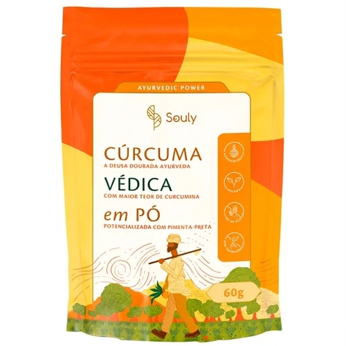 Cúrcuma Védica Em Pó Souly 60g