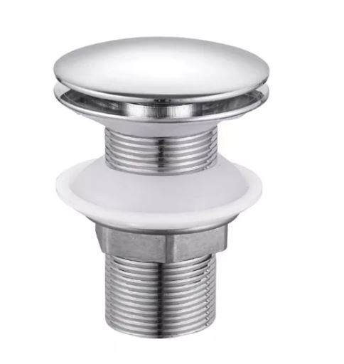 Válvula Click Inox Para Cuba De Vidro E Louça Cr. S/ladrão