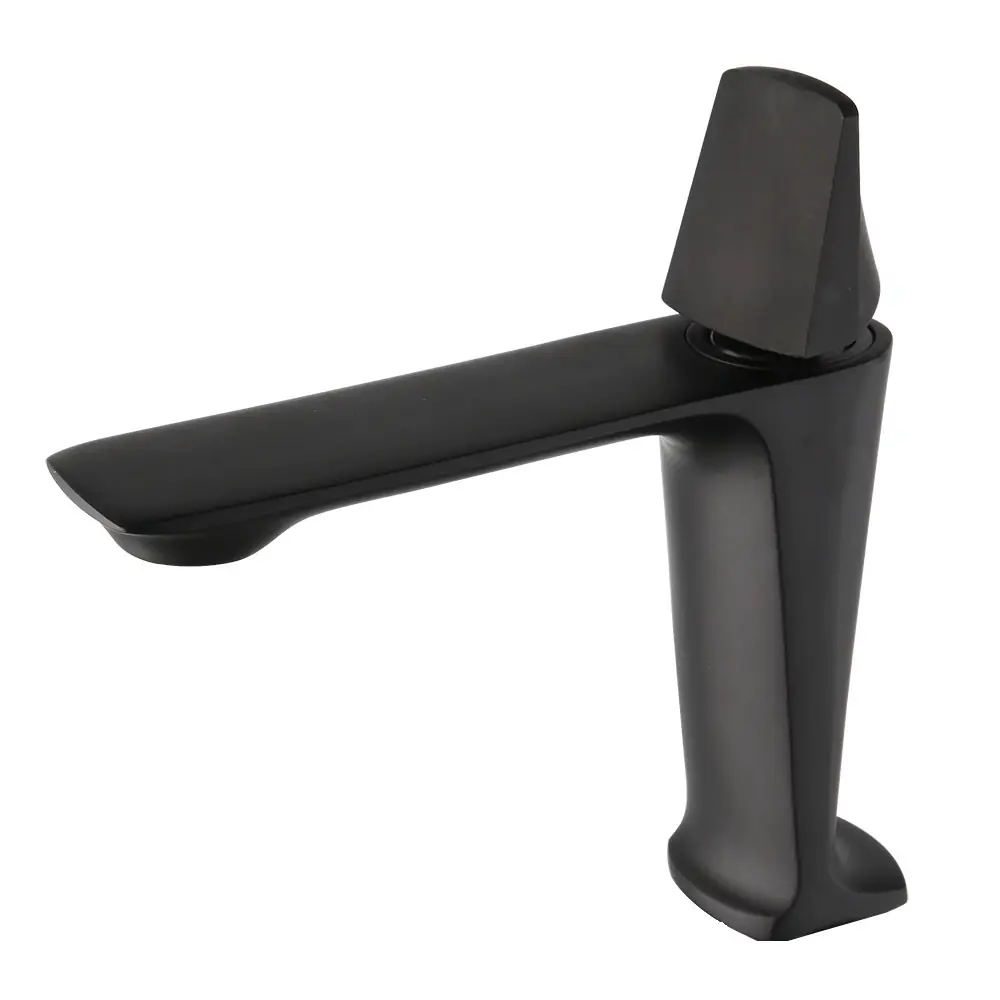 Torneira Lavatório Monocomando Banheiro Baixa Preto Black