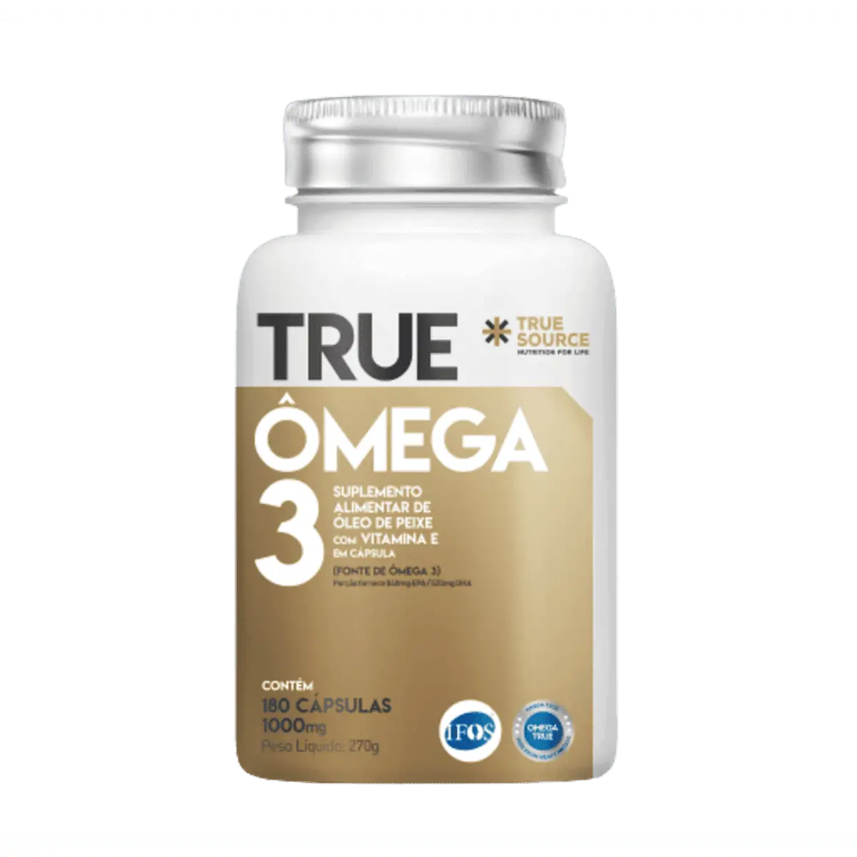 Ômega 3 True com Vitamina E (180 cápsulas) - True Source