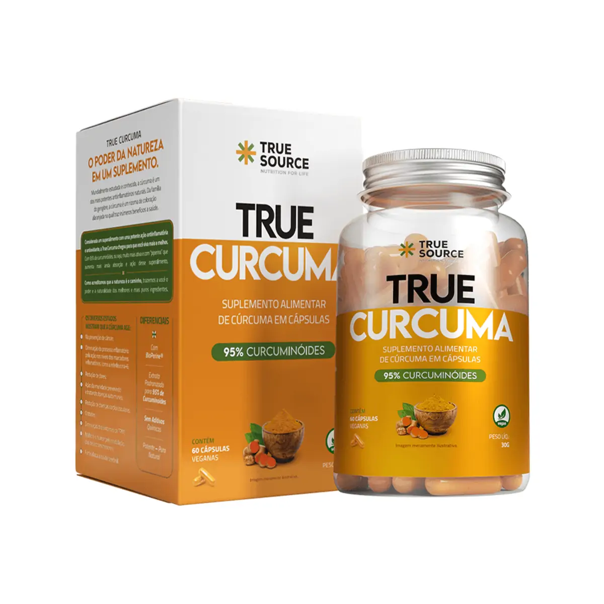 Curcuma True Source 60 cápsulas