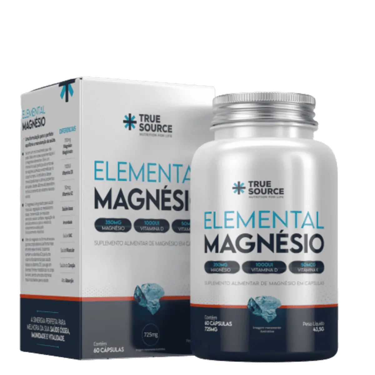 Elemental Magnesio 60 Cápsulas True Source