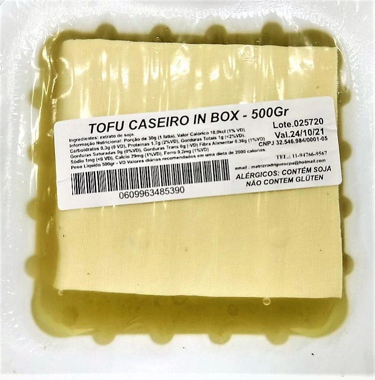 Tofu Caseiro In Box 500gr