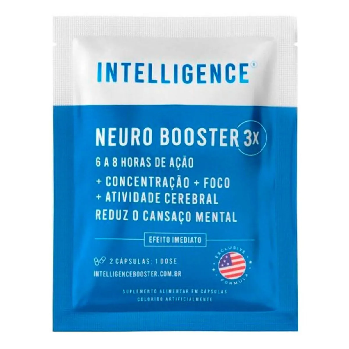 Suplemento Alimentar Intelligence Neuro Booster 2 Cápsulas