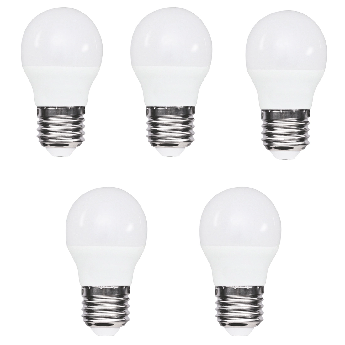 Kit 5 Lâmpadas Led Bolinha 3w 6000k (branco Frio)