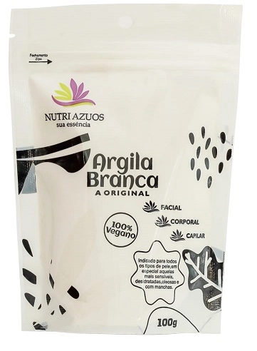 Argila Nutri Azuos 100g Branca