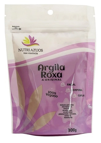Argila Nutri Azuos 100g Roxa