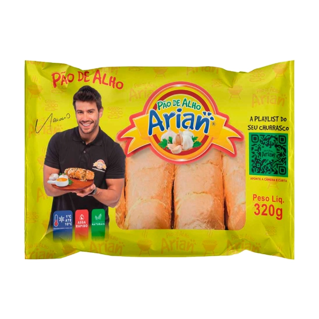 Pao Alho Arian 320g Tradicional