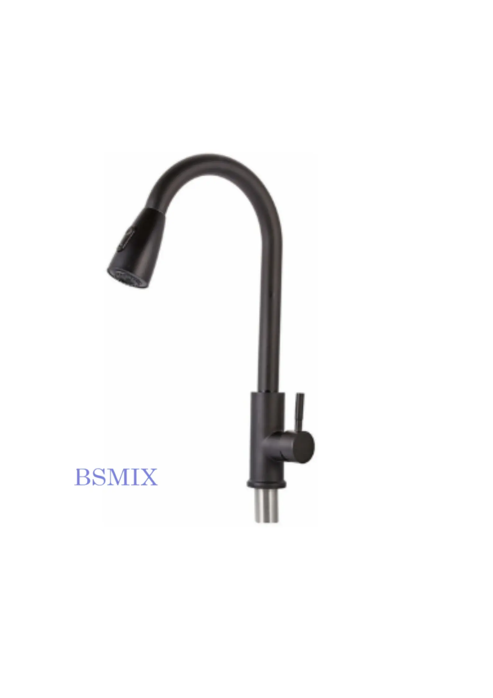 Torneira Monocomando Gourmet Misturador Preto Fosco Para Cozinha E Pia Linha Dallas - Westing