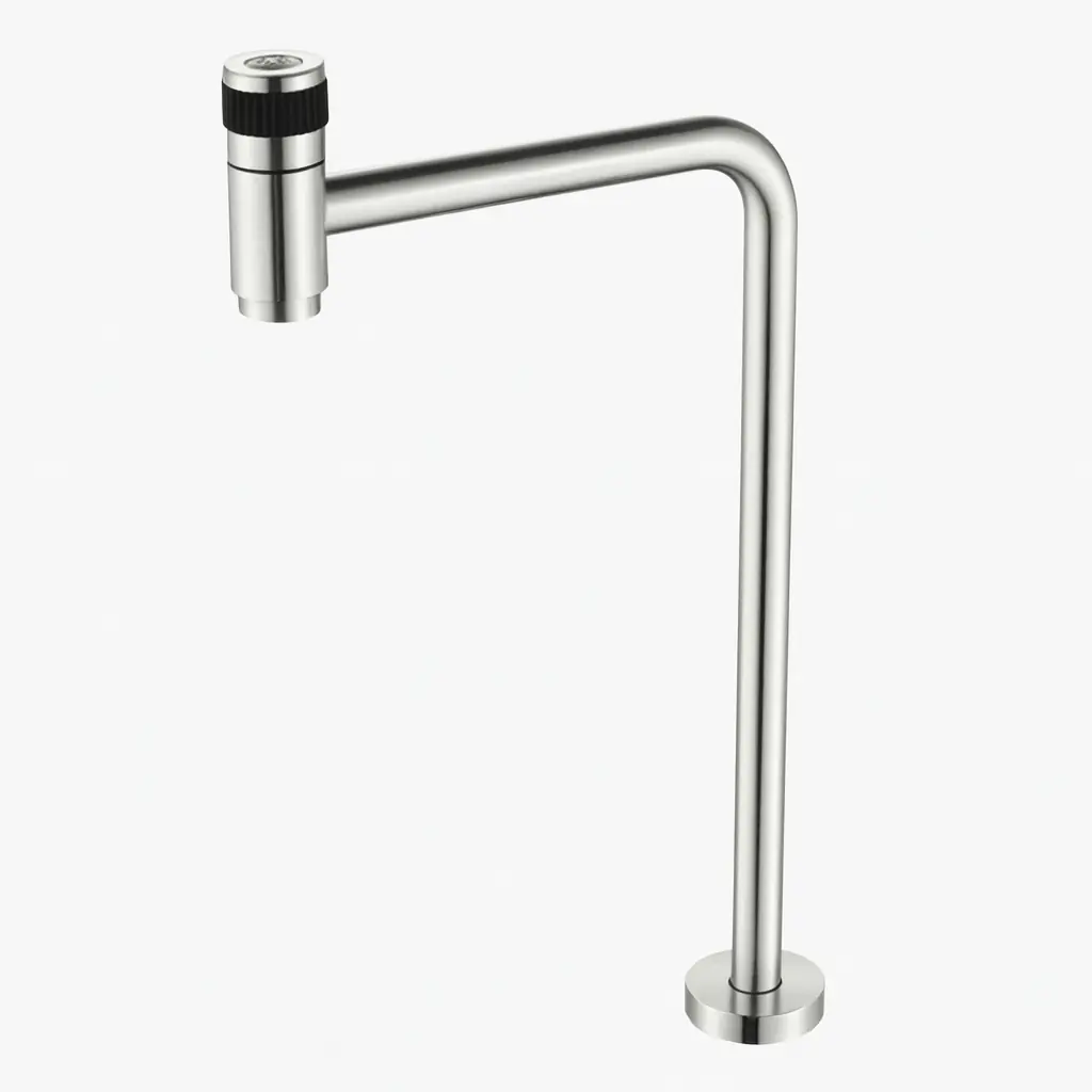 Torneira Banheiro Link Inox Escovada 1/4 Soft Bica Alta 90º - Westing