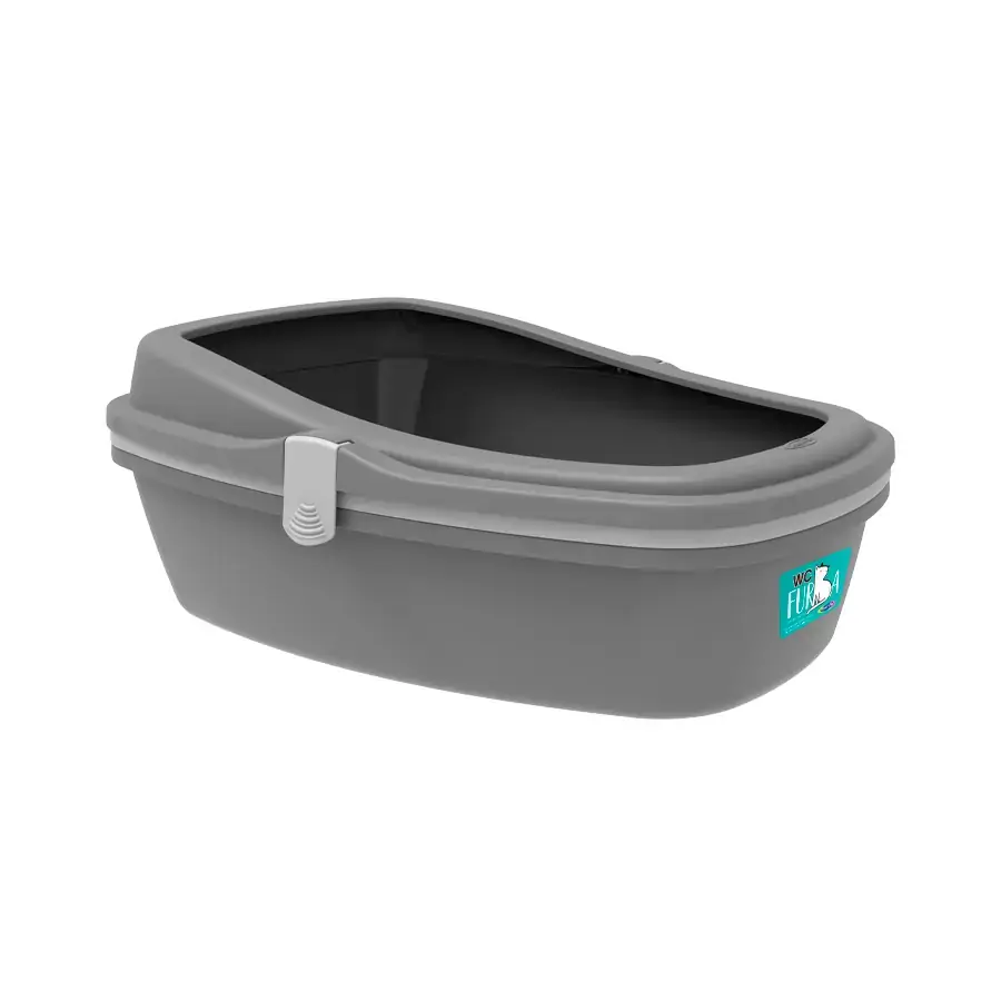 Bandeja Para Gatos Wc Furba Médio Taupe Plast Pet