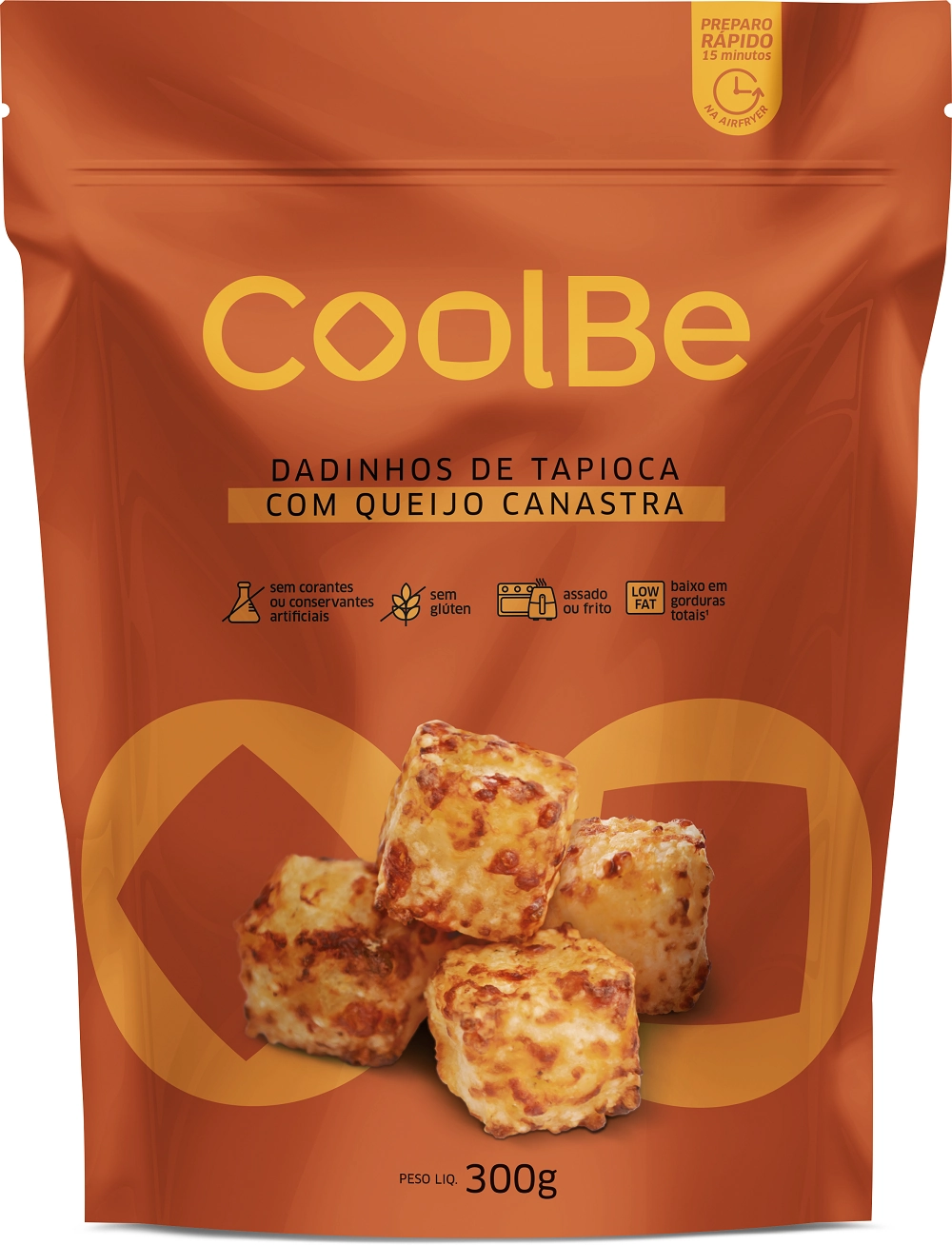 Dadinhos De Tapioca Com Queijo Canastra Coolbe 300g