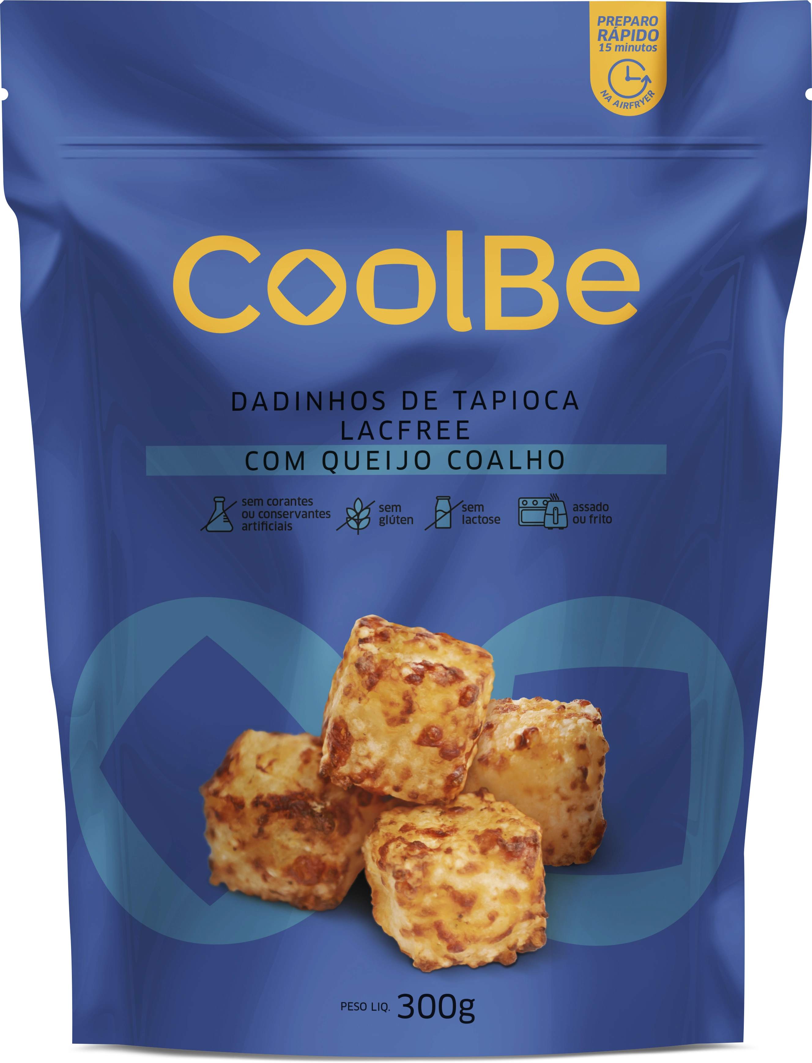 Dadinhos De Tapioca Lacfree Com Queijo Coalho Coolbe 300g
