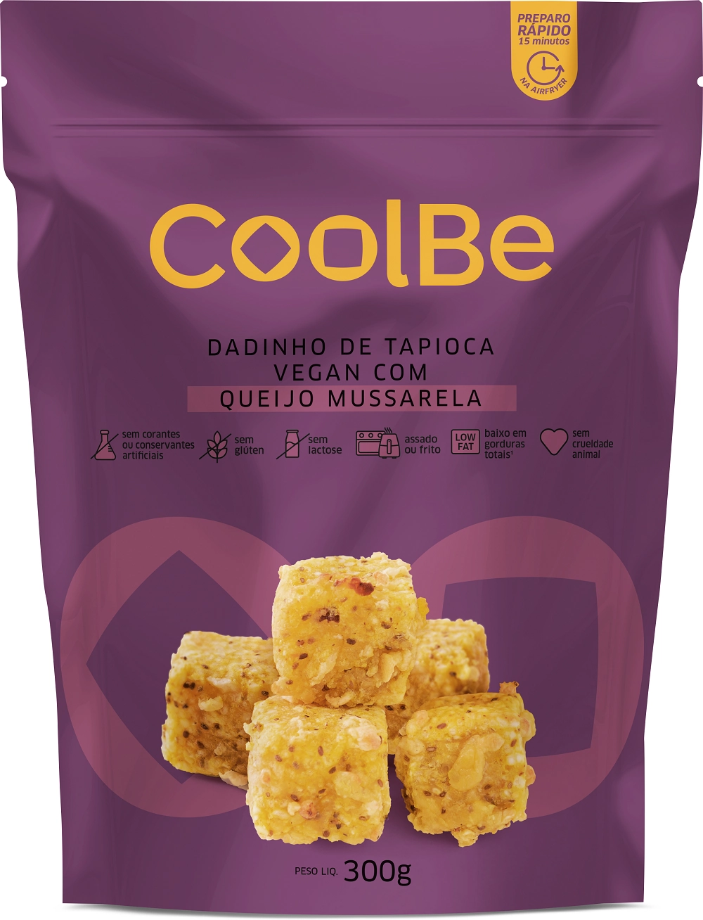 Dadinho De Tapioca Vegan Qj Mussarela Coolbe 300g