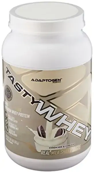Adaptogen Science Tasty Whey, Ultra Pure Protein With Real Milk Shake Taste Added Mcts For Natural F