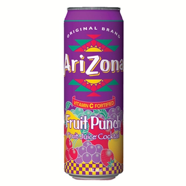 Arizona Fruit Punch Fruit Juice Cocktail 11.5 Oz Slim Can Pack Of 30
